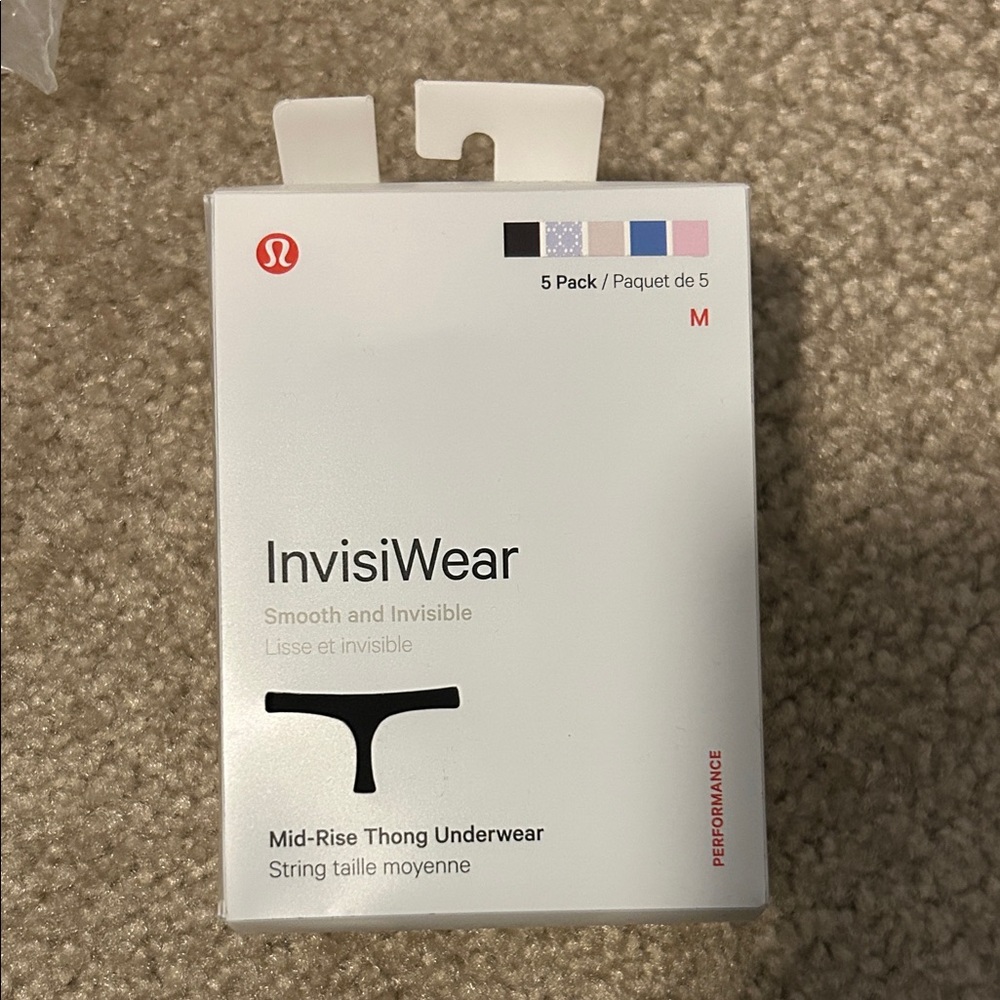 lululemon athletica InvisiWear Mid-Rise Thong Underwear - 5 Pack